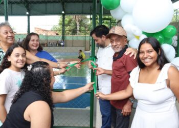 Galeria | Prefeitura inaugura quadra poliesportiva em Aparecida de Minas