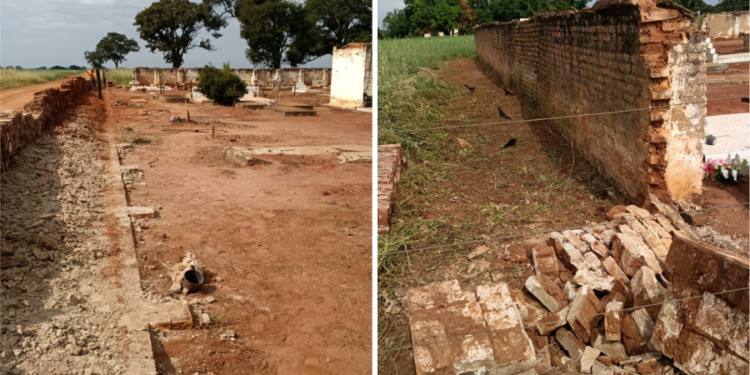 Prefeitura de Frutal inicia construção de muro no cemitério de Vila Barroso