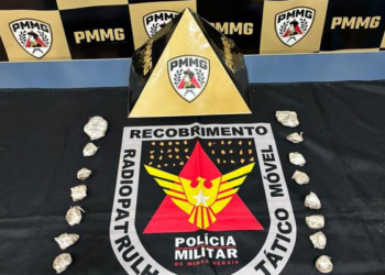 Polícia Militar apreende drogas escondidas em frente a bar em Frutal