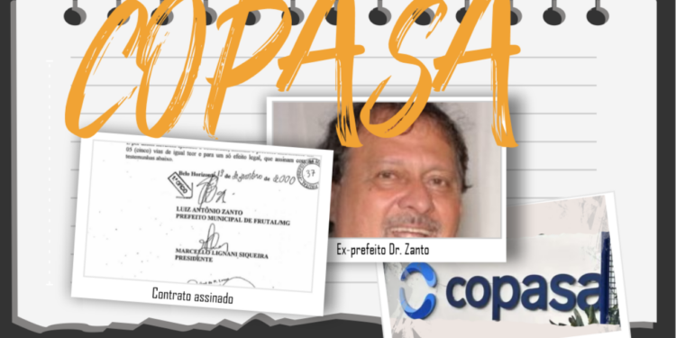 Contrato da Copasa assinado no fim do mandato de Zanto volta ao debate em Frutal
