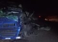 Colisão frontal entre carretas deixa um morto entre Pirajuba e Campo Florido
