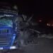 Colisão frontal entre carretas deixa um morto entre Pirajuba e Campo Florido