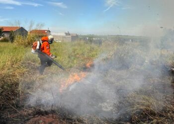 Incêndio atinge área próxima ao Ecoparque e mobiliza Defesa Civil em Frutal