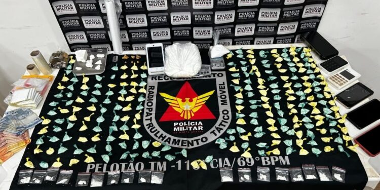 Mototaxista é preso com mais de 260 porções de cocaína durante operação da PM em Frutal