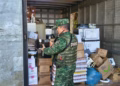 PM apreende contêineres que escondiam produtos furtados na BR-153