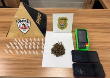 Operação conjunta da PM e Polícia Civil prende suspeito por tráfico de drogas em Frutal