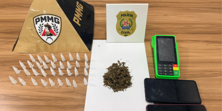 Operação conjunta da PM e Polícia Civil prende suspeito por tráfico de drogas em Frutal