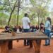 Jovens aprendizes participam de atividade de educação ambiental no Ecoparque Municipal das Sucupiras